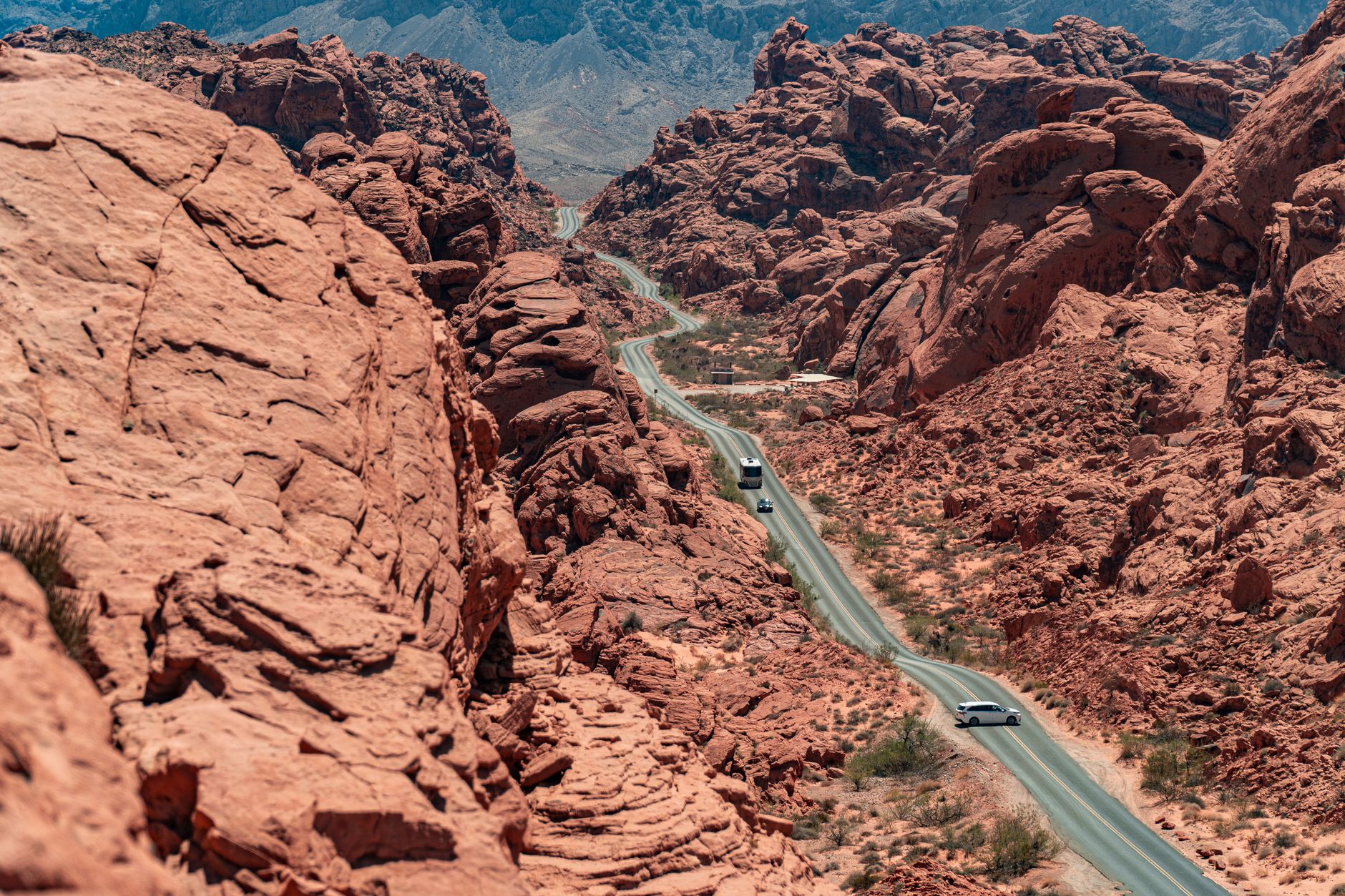 High plateau desert road